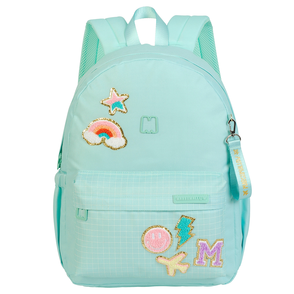 Marshmallow Chenill Mint Backpack 17 Inch